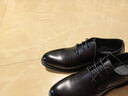 狄洛佧奈皮鞋男夏季透氣商務(wù)休閑鞋夏天防臭牛皮涼鞋次日達 黑色 42 曬單實(shí)拍圖