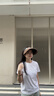 Siggi空頂防曬帽女春夏防紫外線(xiàn)戶(hù)外出游顯臉小棉麻遮陽(yáng)帽帽子女 曬單實(shí)拍圖