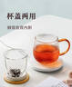 憶壺茶玻璃茶杯茶水分離水杯子高硼硅帶蓋辦公室個(gè)人專(zhuān)用功夫喝花茶具 曬單實(shí)拍圖