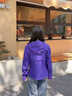 喜馬拉雅格聶FL女款硬殼沖鋒衣H3500徒步穿越登山防水外套 云熙紫 XL 曬單實(shí)拍圖