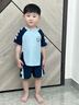 貓人兒童泳衣男童分體中大童專(zhuān)業(yè)男孩速干游泳衣泳褲青少年游泳套裝 藍色 120 M【身高110-120cm 體重35-45斤】 曬單實(shí)拍圖