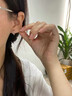Holycat懷里貓S925純銀耳環(huán)女韓版簡(jiǎn)約耳扣小眾日常通勤百搭耳飾品生日禮物女生 豬鼻子純銀耳扣一對 曬單實(shí)拍圖