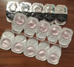 晶碩小粉片粉潤B12維他命近視透明隱形眼鏡日拋30片水潤舒適400度 曬單實(shí)拍圖