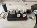 文白茶盤(pán)小型家用輕奢托盤(pán)一人用帶瀝排水一體式儲水辦公簡(jiǎn)易茶海茶臺 曬單實(shí)拍圖