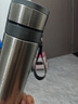 華明富光316不銹鋼車(chē)載保溫杯一鍵開(kāi)蓋便攜提繩不銹鋼大容量商務(wù)泡茶水杯 剛色岡本600ML+304不銹鋼+提繩 曬單實(shí)拍圖