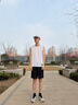 安踏運動(dòng)背心男無(wú)袖坎肩透氣籃球服2026夏季冰絲速干薄款休閑上衣 純凈白-1 XL (180) /適合140-160斤 曬單實(shí)拍圖