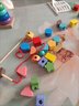 易簡(jiǎn)（yijan）兒童精細動(dòng)作集中注意力提高孩子專(zhuān)注力訓練寶寶套柱串珠益智玩具 曬單實(shí)拍圖