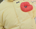 巴拉巴拉童裝寶寶羽絨服三防男童冬裝女童連帽外套萌趣面包服外套 黃色鴨鴨31004-白鴨絨 120 充絨量77g 曬單實(shí)拍圖