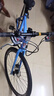 永久公路車(chē)自行車(chē)直把彎把山地車(chē)男女越野變速700C單車(chē)青少年競速賽車(chē) 鋼架 藍色 21速 燕把輻條輪 曬單實(shí)拍圖