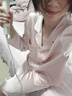 金三塔真絲睡衣女100%桑蠶絲外穿絲滑兩件套居家服高級愛(ài)人禮物 [輕奢禮推薦]22姆米桃盈粉 L 曬單實(shí)拍圖