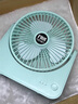 OUOETY德國USB充電小型風(fēng)扇學(xué)生宿舍床上迷你隨身便攜臺式辦公室電風(fēng)扇 標準款【直插三檔】雪山白 0mAh 曬單實(shí)拍圖