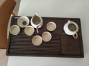 豪峰2026新款茶盤(pán)家用泡茶器茶臺黑檀紋茶實(shí)木托盤(pán)排水新年伴手禮物 曬單實(shí)拍圖