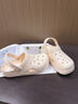 樸西科學(xué)倍率發(fā)泡純色洞洞鞋女夏季新款厚底防滑防臭洞洞鞋沙灘外穿 米白色 【久站人群福音】 39-40 曬單實(shí)拍圖
