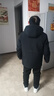 羅蒙（ROMON）鵝絨羽絨服男爸爸裝厚款保暖秋冬商務(wù)休閑可脫內膽高端休閑羽絨服 曬單實(shí)拍圖