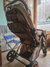 奔昂 嬰兒推車(chē)可坐可躺輕便避震寶寶折疊嬰兒車(chē)雙向BB童車(chē)手推車(chē) 升級卡其+一鍵單手收+可坐躺+可雙向推行+四輪高配 曬單實(shí)拍圖