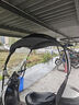 電動(dòng)車(chē)雨棚蓬遮陽(yáng)傘摩托車(chē)電瓶車(chē)雨傘防曬罩黑膠加厚擋風(fēng)擋雨新款 黑膠底加厚寬【黑羽毛】 車(chē)有倒車(chē)鏡款 曬單實(shí)拍圖