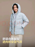 波司登冬羽絨服女士寬松休閑加厚90絨連帽百搭舒適外套B250245128 曬單實(shí)拍圖