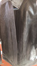 太平鳥(niǎo)男裝夾克PU皮夾克翻領(lǐng)休閑外套刺繡茄克 黑棕色第二批  L  曬單實(shí)拍圖