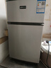 愛(ài)妻（AICHEN）小冰箱迷你小型家用冷藏冷凍兩用宿舍出租房用雙門(mén)辦公室電冰箱節能省電 【一級能效】56CK128銀色【四天約一度電】 曬單實(shí)拍圖
