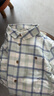 戴維貝拉（DAVE＆BELLA）童裝男襯衣兒童襯衫男童長(cháng)袖春裝寶寶衣服春秋上衣大童格子打底衫 藍綠格【DB3224618-A】 130 （建議身高120-130cm） 曬單實(shí)拍圖