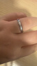 唯一（Winy）施華洛世奇鋯鉆999足銀莫比烏斯情侶戒指一對男女款求婚結婚對戒 曬單實(shí)拍圖