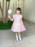 G.duck童裝女童連衣裙夏季2026新款兒童公主裙小童旗袍漢服寶寶周歲禮服 吉祥兔國風(fēng)裙 90 曬單實(shí)拍圖