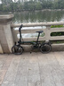 LIXON國布16英寸三折疊成人超輕便攜城市地鐵復古小布折疊自行車(chē) 郵政綠-可伸縮易行輪+坐管打氣筒 曬單實(shí)拍圖