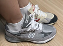 NEW BALANCE NB官方運動(dòng)鞋女款美產(chǎn)復古潮流百搭休閑鞋993系列 淺灰色 WR993GL 37.5 (腳長(cháng)24cm) 曬單實(shí)拍圖