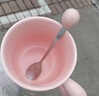 可愛(ài)fufu生日蛋糕馬克杯帶蓋勺陶瓷杯送女生高顏值有意義生日禮物 漢堡生日蛋糕杯+勺1個(gè)350ml 曬單實(shí)拍圖
