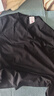 凡客誠品（VANCL）純棉長(cháng)袖T恤男春秋季圓領(lǐng)內搭衣服休閑寬松透氣打底衫 黑色 XL 曬單實(shí)拍圖