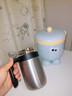 索赫智能保溫杯帶把手茶水分離定制不銹鋼泡茶杯子大容量商務(wù)辦公水杯 銀色500ml 智能顯溫款 曬單實(shí)拍圖