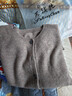 100%純羊毛衫女秋冬簡(jiǎn)約開(kāi)衫圓領(lǐng)寬松長(cháng)袖針織衫百搭外套J105 原絨駝 L （110-125斤） 曬單實(shí)拍圖