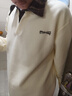 主意范假兩件衛衣男女春秋季大碼POLO衫內搭打底衫潮拼接襯衫領(lǐng)長(cháng)袖外套 WY10109升級版高品質(zhì) 米白色 L 110-130斤 曬單實(shí)拍圖