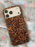素洛適用蘋(píng)果17promax手機殼日韓ins豹紋凱蒂貓iPhone16pro甜酷辣妹15美拉德風(fēng)14帶掛繩13輕奢保護套 棕色豹紋kitty貓大孔 iPhone 17 Pro Max 曬單實(shí)拍圖
