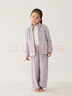 MUJI大童 暖柔 家居睡衣夾克 家居服 可外穿 25年冬季 兒童 FE04CC5A 煙熏紫色 150 /76A 曬單實(shí)拍圖