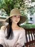 凡飾（FANCET）草帽女春夏法式優(yōu)雅遮陽(yáng)帽大檐可折疊帽子出游度假海邊沙灘帽 曬單實(shí)拍圖