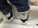 泰蘭尼斯兒童運動(dòng)鞋春季新款男童防滑軟底跑步鞋女童卡通休閑鞋子 黑/白/藍 27 內長(cháng)17.5cm適合腳長(cháng)16.5cm 曬單實(shí)拍圖