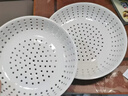 博曼斯陶瓷蒸盤(pán)食品級餃子盤(pán)多孔蒸包子熱饅頭蒸海鮮圓形蒸格蒸籠屜篦子 【細孔-加高款】20cm-陶瓷蒸盤(pán) 曬單實(shí)拍圖