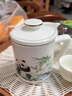 俏博萊德化羊脂玉陶瓷辦公杯帶過(guò)濾泡茶杯個(gè)性定制馬克杯大容量水杯家用 國寵熊貓描金/玉瓷過(guò)濾穩重杯 曬單實(shí)拍圖