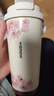 Vanow Kids櫻花咖啡保溫杯女士高顏值新款情人節禮物陶瓷內膽隨行水杯子禮盒 曬單實(shí)拍圖