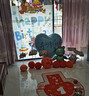 仕彩生日背景畫(huà)布套裝拍照道具男女童生日派對裝飾周歲儀式感場(chǎng)景布置 曬單實(shí)拍圖