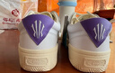 安踏【凱里·歐文同款】HELATRIBE籃球板鞋運動(dòng)鞋男潮流百搭休閑男鞋 紫尾-2 41 (255mm) 曬單實(shí)拍圖