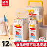 晨光（M&G）文具12色食品級易可洗馬克筆安全兒童三角桿雙頭水性彩筆熒光筆學(xué)生繪畫(huà)涂鴉生日開(kāi)學(xué)禮物APMT4231 曬單實(shí)拍圖