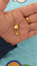 中國(guó)黃金（CHINA GOLD）錦鯉足金吊墜女款小金魚(yú)黃金項(xiàng)鏈?zhǔn)罪椘菲呦η槿斯?jié)禮物送女友老婆 小金魚(yú)吊墜【贈(zèng)銀鍍金鏈】約1g 曬單實(shí)拍圖