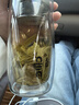希樂(lè )玻璃杯雙層玻璃水杯高顏值男士商務(wù)辦公茶水分離杯便攜泡茶杯子 曬單實(shí)拍圖