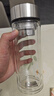 富光玻璃杯雙層帶茶隔大容量水杯 高檔商務(wù)泡茶杯 高硼硅杯子500ml 曬單實(shí)拍圖