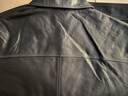 GXG男裝 【牛皮】25年秋新款皮衣外套翻領(lǐng)時(shí)尚夾克 黑色 180/XL 曬單實(shí)拍圖