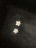 芯奢999純銀梔子花耳釘女士2025新款爆款耳環(huán)輕奢小眾高級感足銀耳飾 999純銀梔子花耳釘（直針款） 曬單實(shí)拍圖