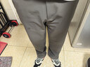 羅蒙（ROMON）休閑褲男夏季褲子男士修身冰絲直筒百搭薄款長(cháng)褲男褲 曬單實(shí)拍圖