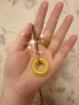 老鋪黃金古法手工足金項鏈 · 古錢(qián)紋平安扣吊墜（繩鏈款） 小號金重約24.0g 曬單實(shí)拍圖